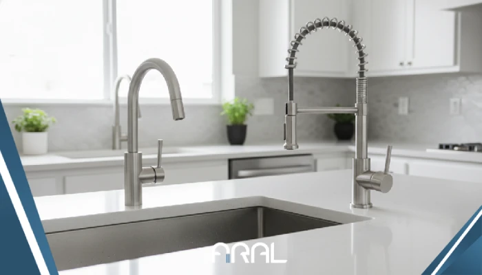 شیر ظرفشویی شاوری بهتر است یا فنری؟ 